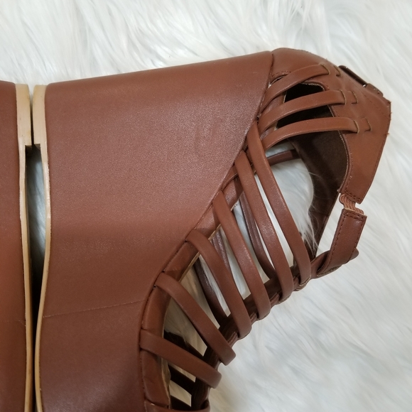 COPY - TORRID Platform Sandals With Strap Camel Color SIZE 8W. - Picture 13 of 17